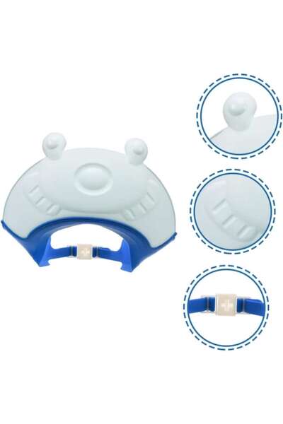 Flo Vizieră de baie de protecție pentru copii, Fippy, model broască, mărime reglabilă, durabilă, ușor de curățat, husă