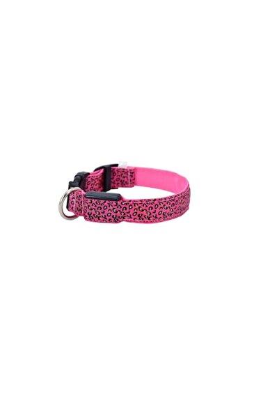 Bibilel Dog or Cat Collar, Animal Print, 58 cm, Pink, RBT-BBL8154