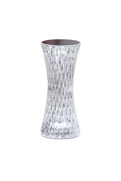 Don LED RGB Desk Lamp, Touch Dimmer, 3 Intensity Levels, USB Charging, 3W, Acrylic Crystal, Remote Contr