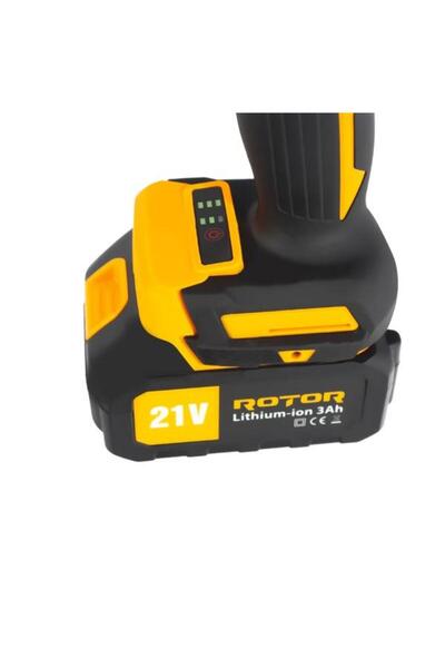 Rotor Multifunctional 5 in 1 pe acumulator RTS2, 24000 rot/min, 21V/3Ah, Brushless (Negru/Galben)