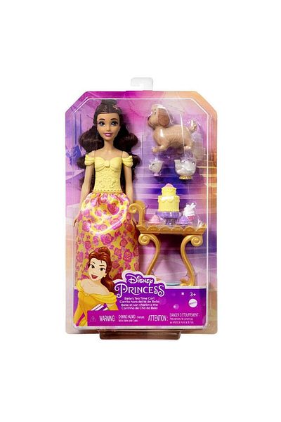 mattel Disney Princess Belle Tea Party doll and accessories set