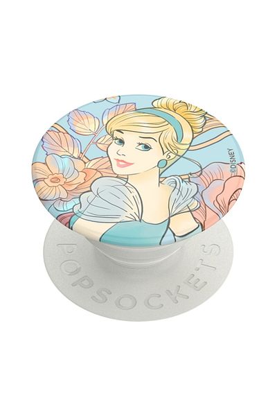 popsocket Phone Stand, S55, Hard Plastic, Watercolor Cinderella
