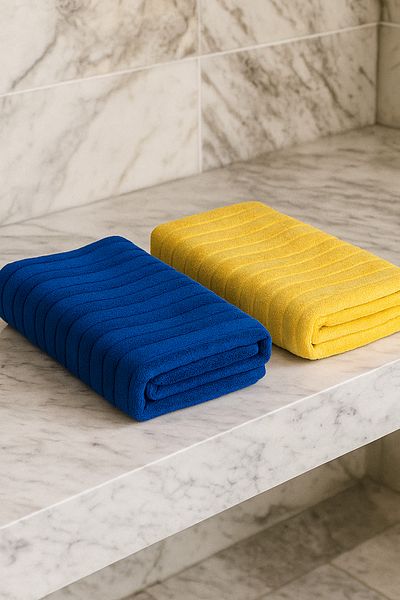 LaraLisa 2Pcs 70X140 Bath Towels Made of Natural Combed Cotton Thread Absorb Water Quickly Stay Soft for Long Years