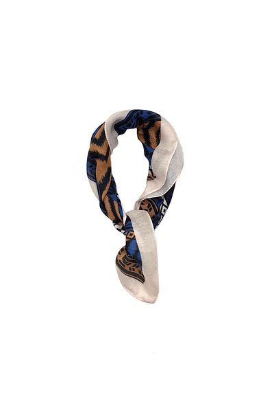 nazipek Soft Fabric Rug Patterned Cotton Bandana Scarf 50X50Cm