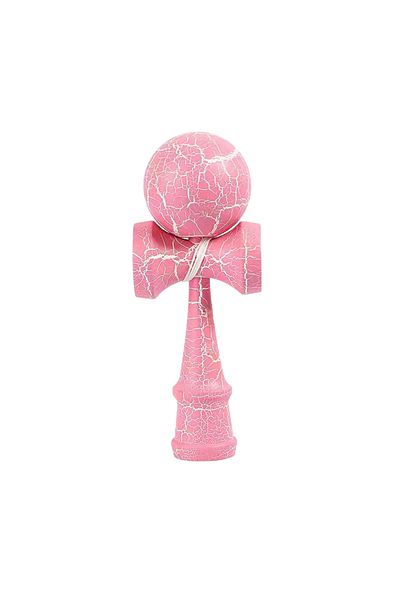 BaoBao Kendama profesionala din lemn, 18 cm – design crapat, echilibru perfect pentru trick-uri –