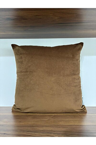KIRLENTİM Обикновена калъфка за възглавница от кадифе в цвят кафе