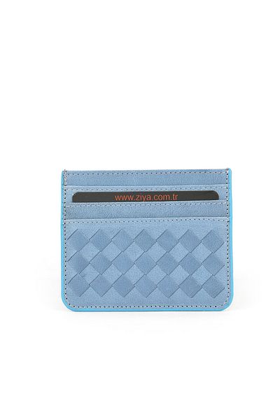 Ziya , Unisex Genuine Leather Card Holder 1539852Z06 Blue