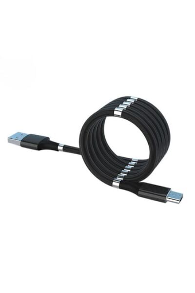 Flo Fast Charging Cable, Type C, with Magnetic Absorption, 1m, Black