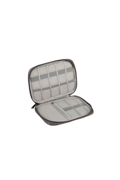 SOHO Storage case for cables and electronic accessories, dimensions 24x18 cm, Gray