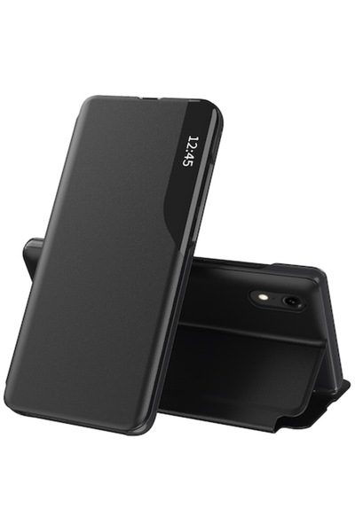DONARIS Phone Case Compatible with iPhone XR, Military Grade Certified, T247, Leather, Pitch Black