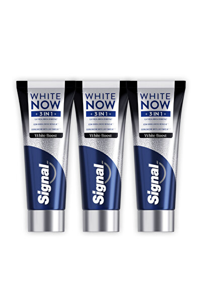 Signal White Now Diş Macunu 3 in 1 White Boost 75 ml x3