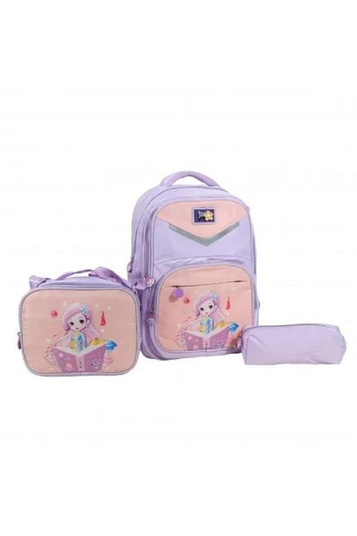 rexa 3-Piece School Backpack Set – 16 Inch with Unique Print and Accessories – 2AA44-1494