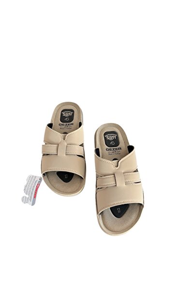 GEZER bej üç bacak soft ortopedik terlik