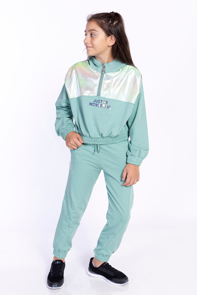 Toontoy Σετ αθλητικής φόρμας με λεπτομέρεια ολόγραμμα για κορίτσια