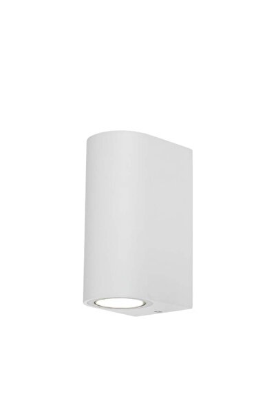 Braytron Outdoor sconce, white, 2 bulbs, GU10, IP44 protection,