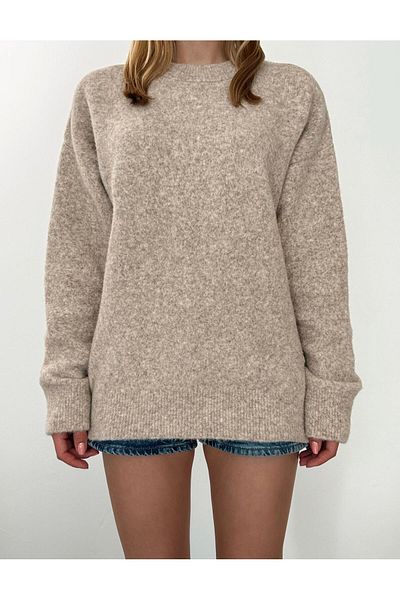 fujya Crew Neck Elite Setona Sweater Beige