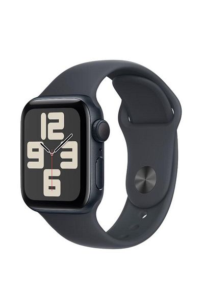 Apple Smartwatch Watch SE (2024), GPS, Carcasa Midnight Aluminium 40 mm, ecran LTPO OLED, 32 GB, cur
