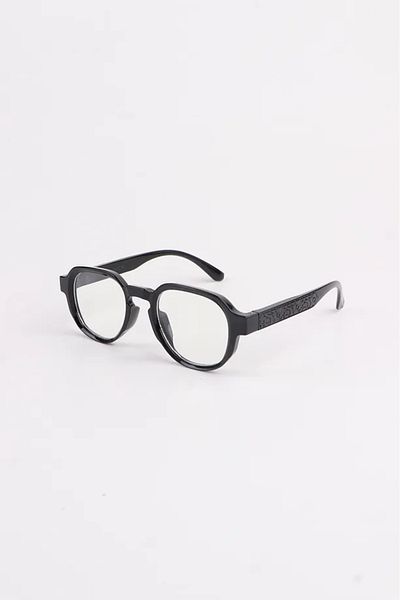MACERATİ Formes Black Unisex Blue Block Glasses