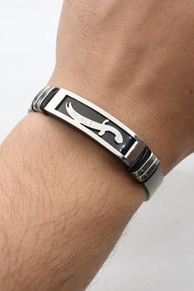 Prestige Hz. Ali Zulfiqar Sword Watch Band Design Stainless Steel Bracelet 902119