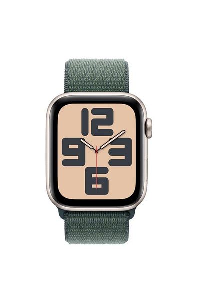 Apple Ceas inteligent SE (2024), GPS, Cellular, Carcasă din aluminiu Starlight 44 mm, Ecran OLED LTPO, 3
