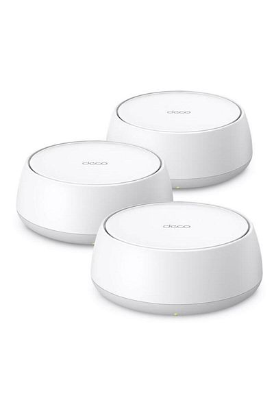 TP-LINK Sistem Wi-Fi Mesh Deco BE25(3-pack), BE3600, Wi-Fi 7, Dual-Band, 2 porturi 2.5 Gbps, MLO, Ho