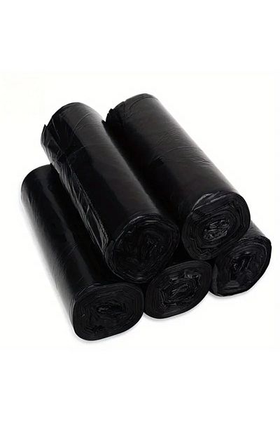 MG HOME 5 Rolls Standard Large 65X80 10 Pieces in 1 Roll Total 50 Pieces Light Load Garbage Bag Garbage Bag