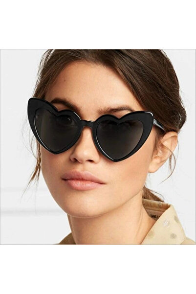 NW NessiWorld نظارات حفلات نيسي وورلد على شكل قلب باللون الأسود مقاس 15 × 5 سم