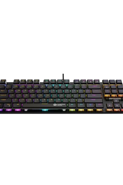 CANYON Cometstrike TKL GK-50 Keyboard, Wired, USB, RGB Lighting (Black)