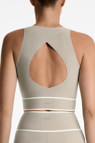 Oysho Perfect-Adapt crossover band tank top
