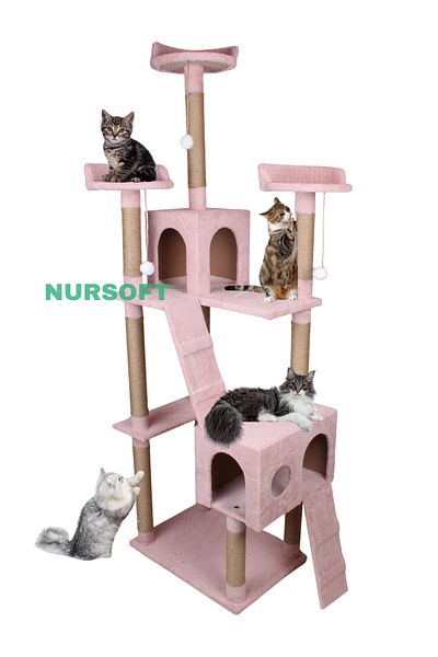 Nursoft Cat City New Residence Cat Playhouse and Scratching