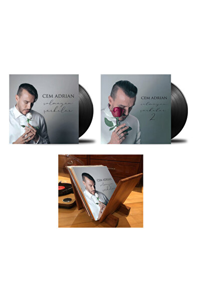 Turkofon Cem Adrian - Solmayan Şarkılar 1 & 2 - Plak ve Plak Rafı Set