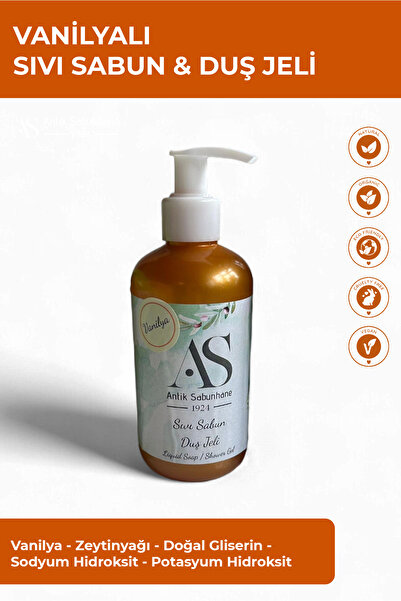 AS ANTİK SABUNHANE 1924 Vanilyalı Sıvı Sabun & Duş Jeli