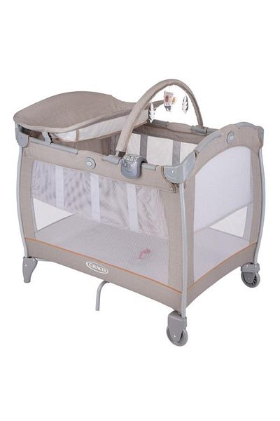 Graco Contour Electra Little Adventures Travel Cot (Beige, max 15 kg)