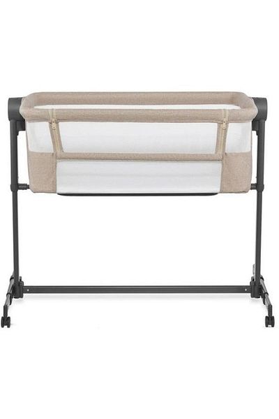 Kinderkraft Patut 2 în 1 Co Sleeper Neste Up 2, înălțime reglabilă, poliester (bej)