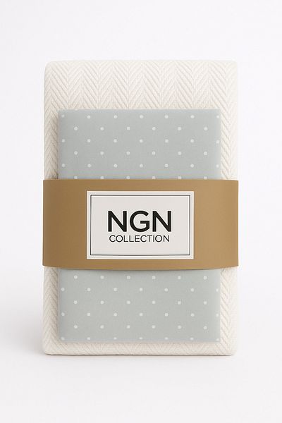 ngn collection 3-Piece Baby Pique Set – 100% Cotton Set, Pique + Fitted Sheet + Pillowcase 60X120 Poplin Sheet