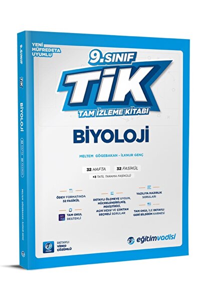Eğitim Vadisi 2025 9. Sınıf Biyoloji Tik Tam İzleme Kitabı