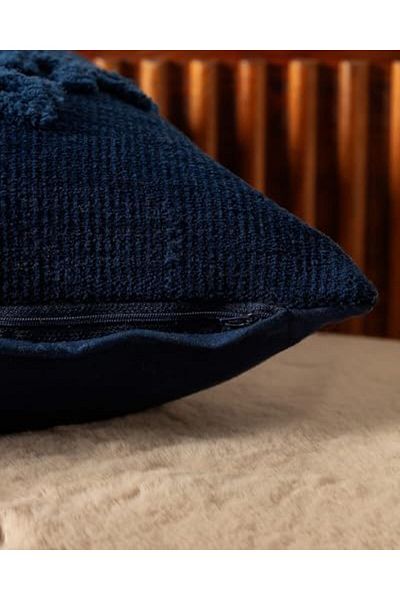 BAZAARİO Coco Riquewihr Throw Pillow Cover - Navy Blue - 45X45 cm Bzri̇o 1116346