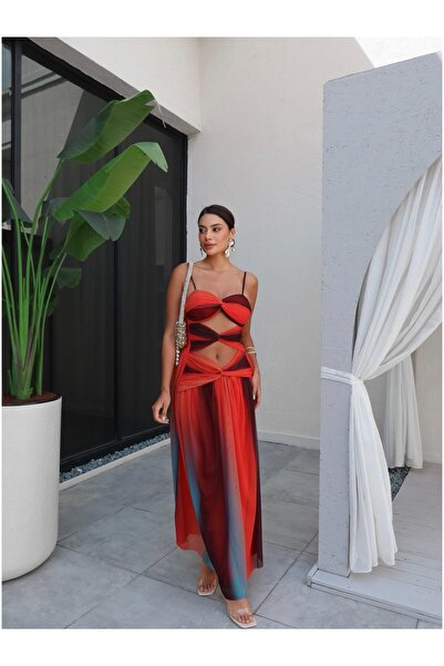 ESRAHELVACI Slim Strap Tie Detail Dress