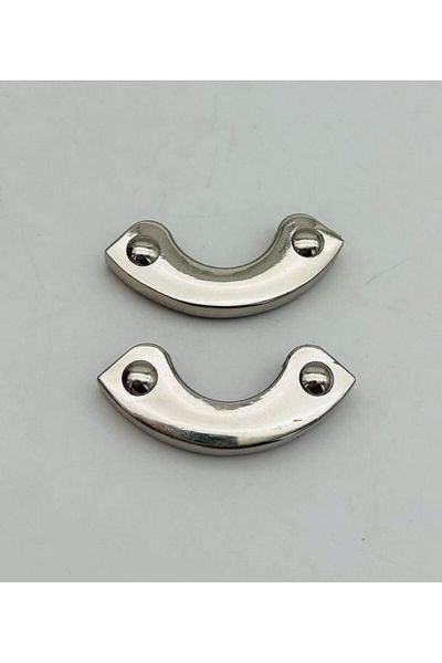 angel çanta aksesuar Angel Bag Accessory 2 Pack Silver Color Corner Bracket Oval Model