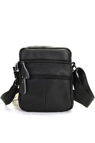 Dudlin Borseta piele barbati neagra de umar