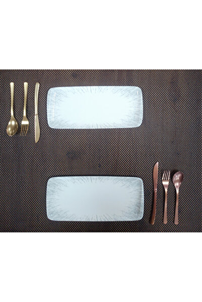 Bonna Iris Moove Dikdörtgen Tabak 34*16 cm (2 Adet)