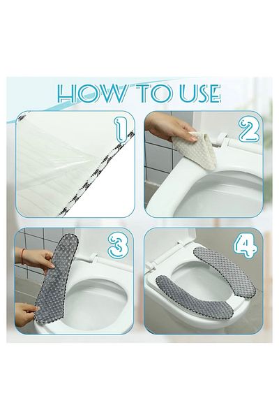 Generic Toilet seat cushions, velvet are soft, padded covers designed to provide comfort and warmth to the toilet seat.