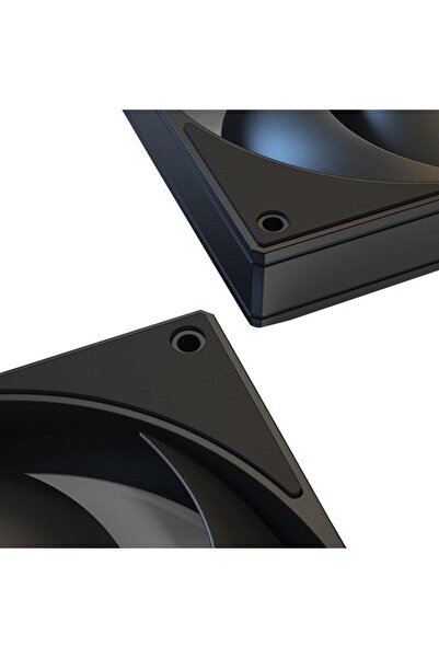 ID-COOLİNG Set 3 ventilatoare AS-120 K, 120mm, Negru