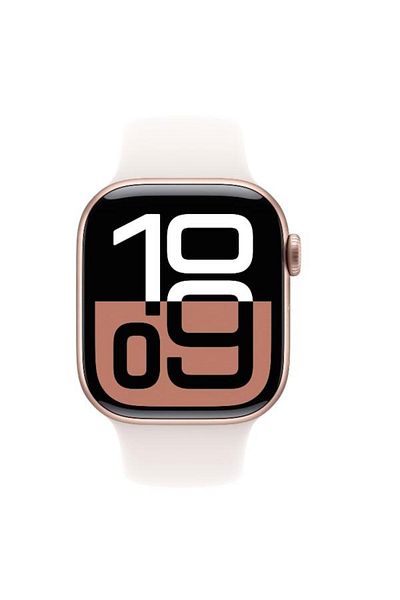 Apple Smartwatch Watch 10 GPS Cellular, Gold Aluminum 42mm, LTPO OLED Screen, 64GB, Starlight Sport