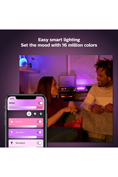 Philips Hue Go Şarjlı Taşınabilir RGB Akıllı Lamba v2