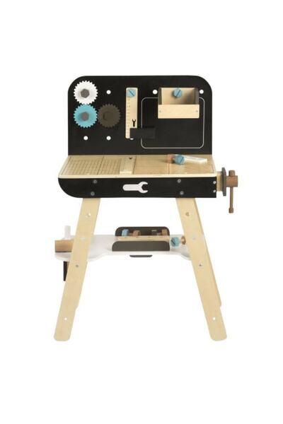 DacEnergy Atelier de lemn pentru copii DacEnergy, marginea rotunjita, cu tabl...