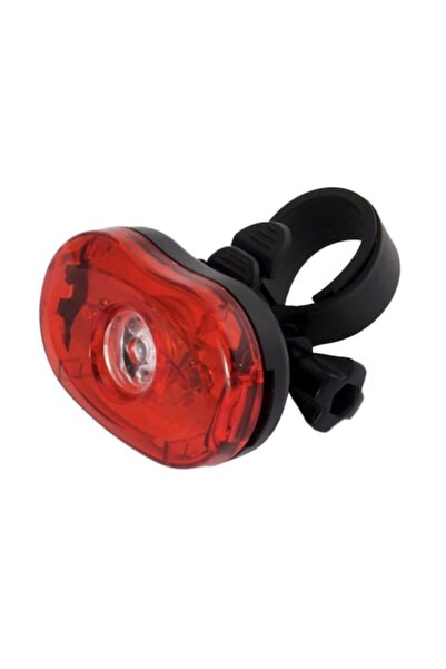 Bibilel Bicycle Rear Light with 2 LEDs, 2 Lighting Modes, Red Light, Black-Red