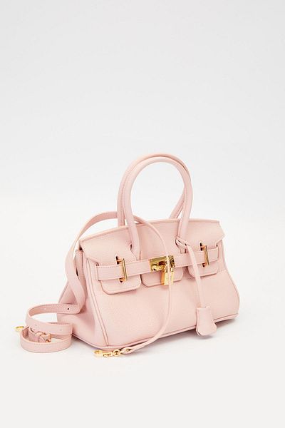 Levidor Pink Accessory Detail Compartment Handbag