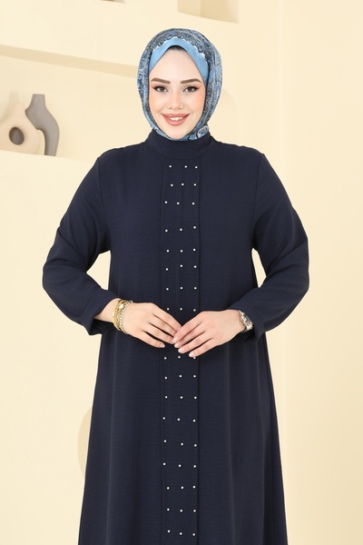 ModaMerve Önü İncili Tesettür Takım 3101HBS856-MS Laci