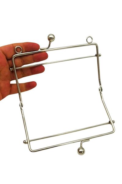 angel çanta aksesuar Angel Bag Accessory 15 cm Silver Color Rectangular Model Bag Clip, Bag Scholarship